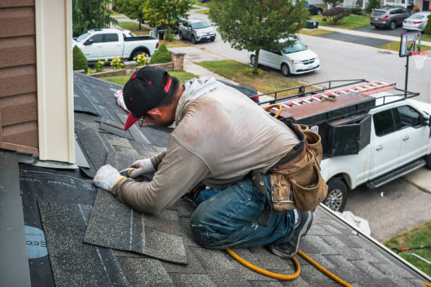 Professional Gutter Repair And Installation technician working in Harmon, IL
